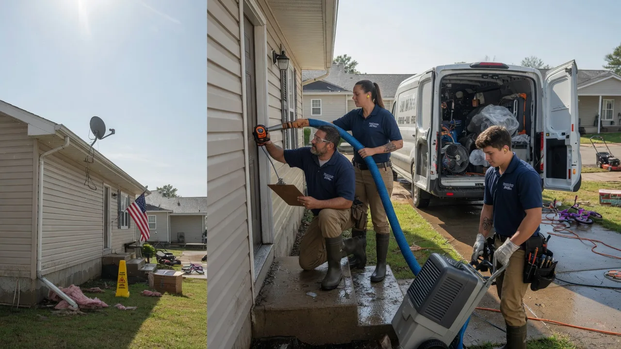Ceiling Water Damage Restoration in Proctor, OK near me